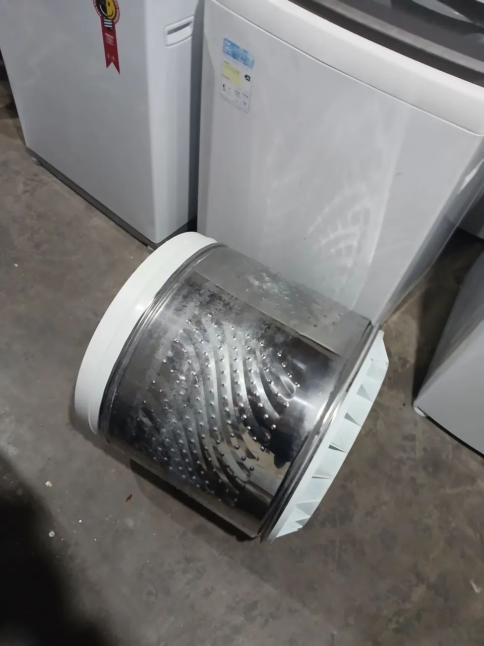 Cesto de lavadora Brastemp 15 kg - inox  - Foto 4