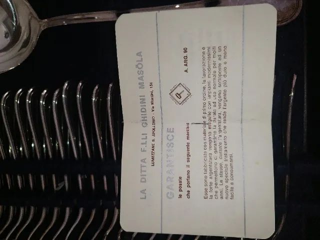 Talheres Argenteria 800 Marca Ghidini Masola - Foto 3