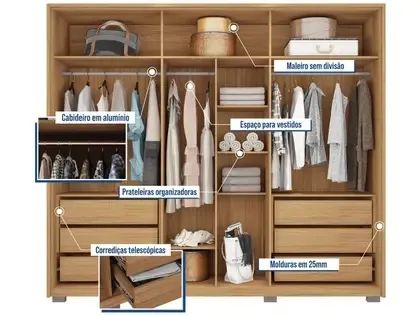Guarda roupa semi novo 8 meses de uso  - Foto 2