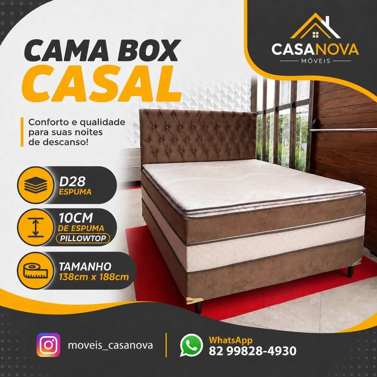 Cama Box Casal