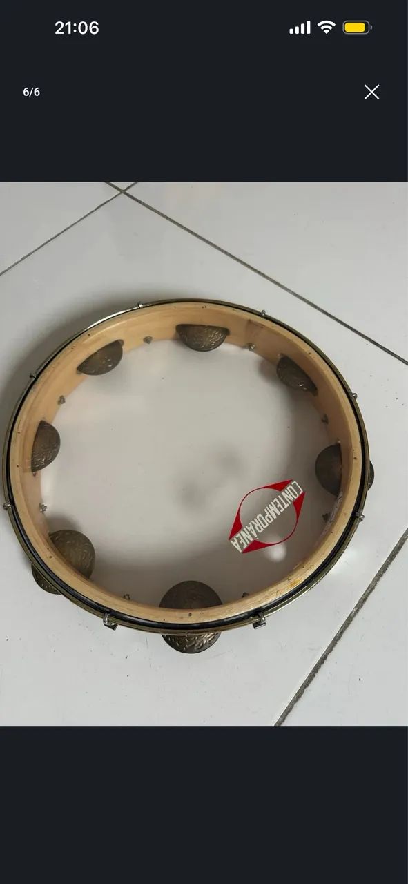 Pandeiro contemporâneo 12 polegadas  - Foto 4