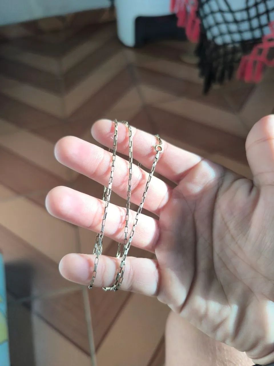 Cordão de prata banhada 4,2grama  - Foto 2
