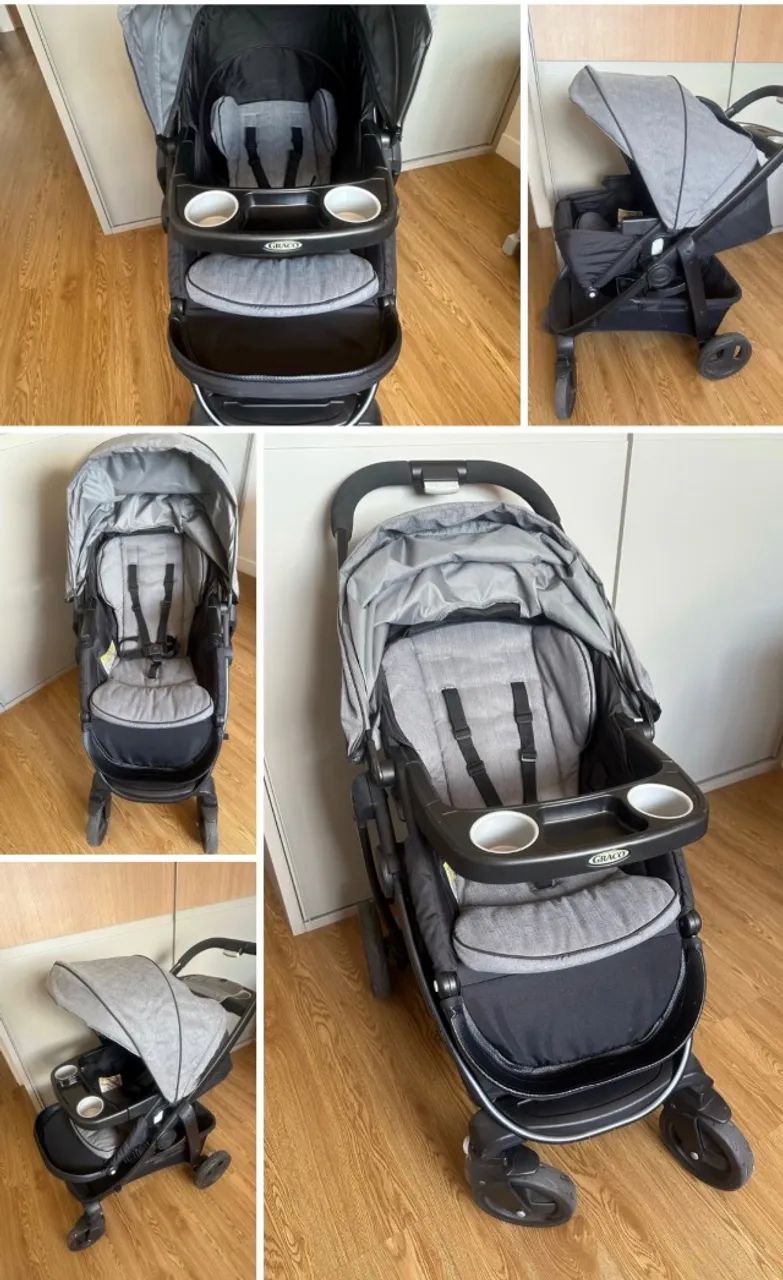 Carrinho de bebê importado Graco Click Connect 3em 1 - Foto 2