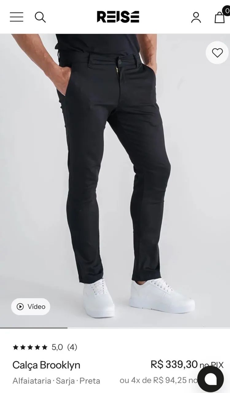 Calça alfaiataria em sarja - Foto 4