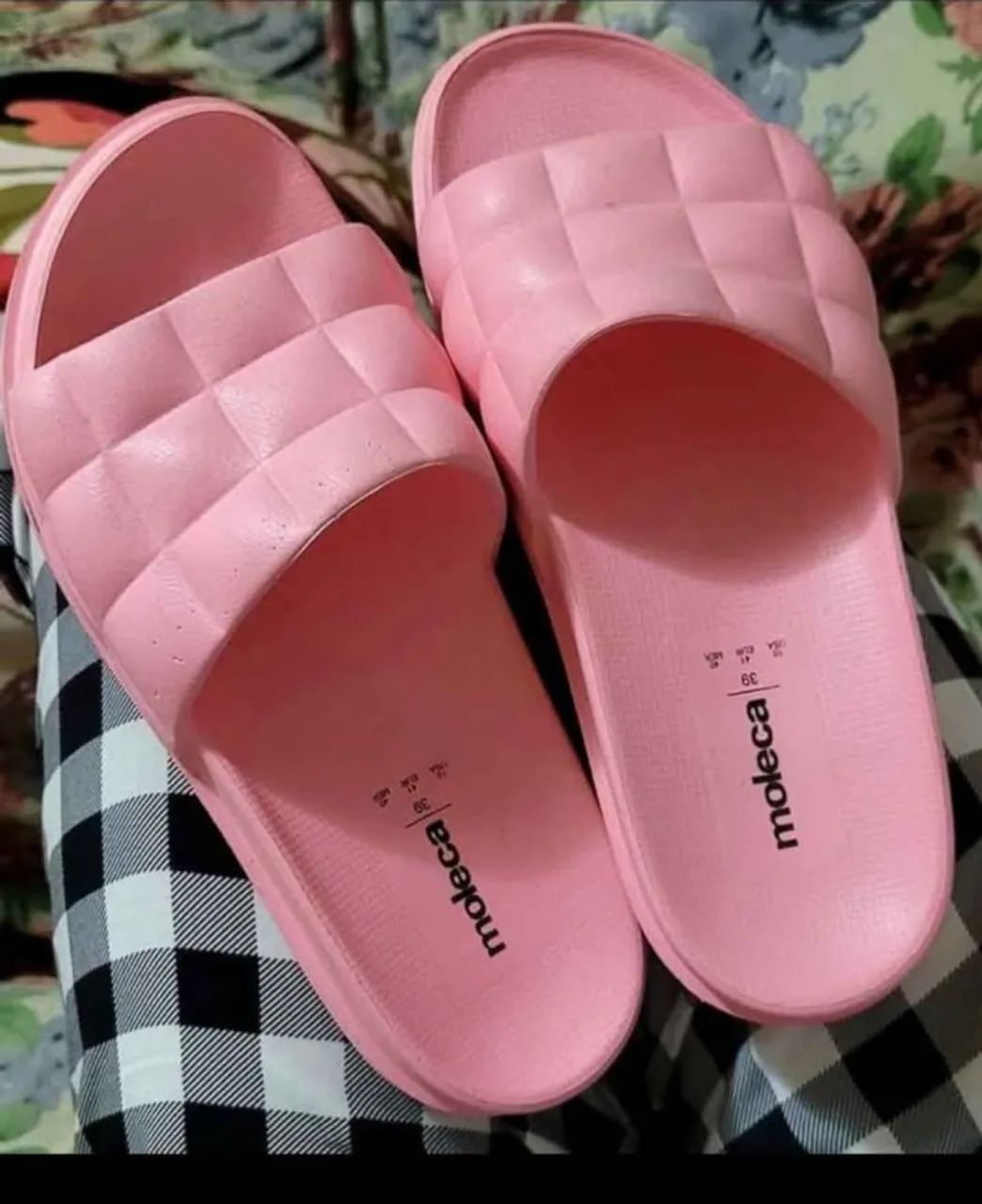 Sandália/ sapato Slide nuvem Rosa 39 Moleca