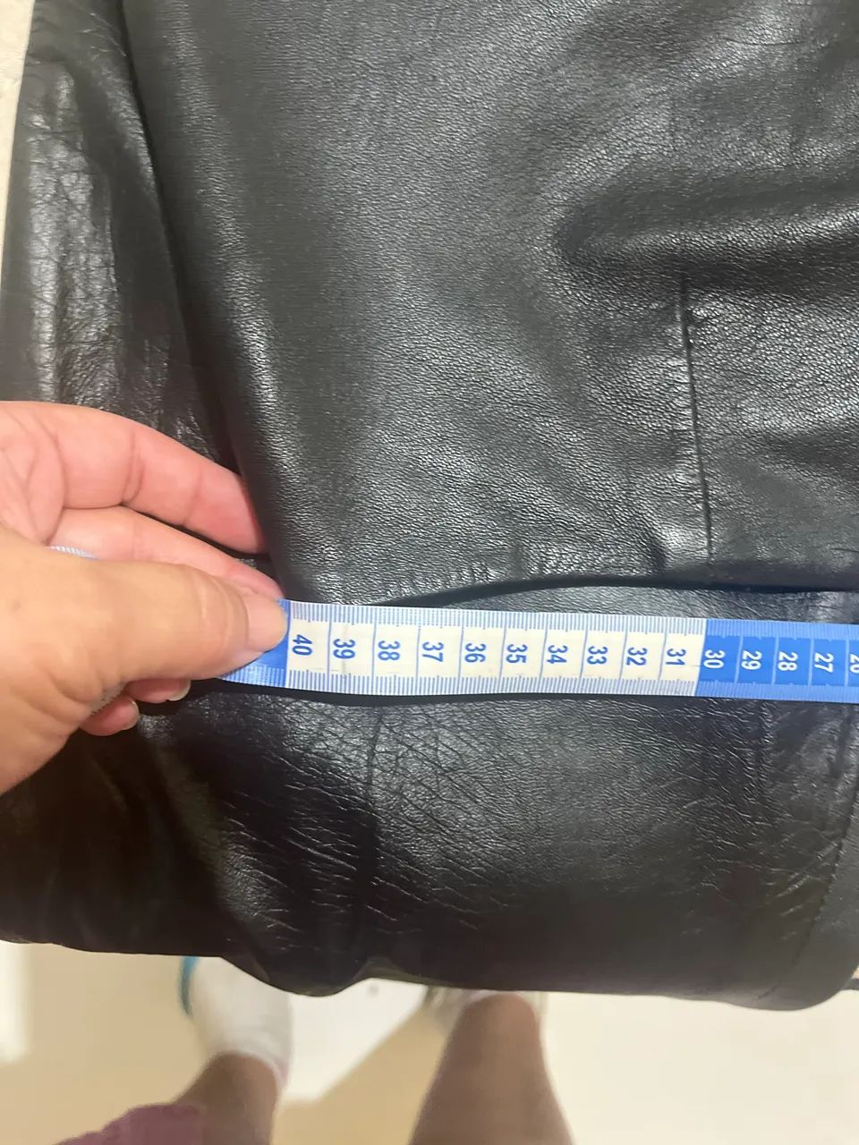 Calça de couro feminina legítimo de alta qualidade. - Foto 3