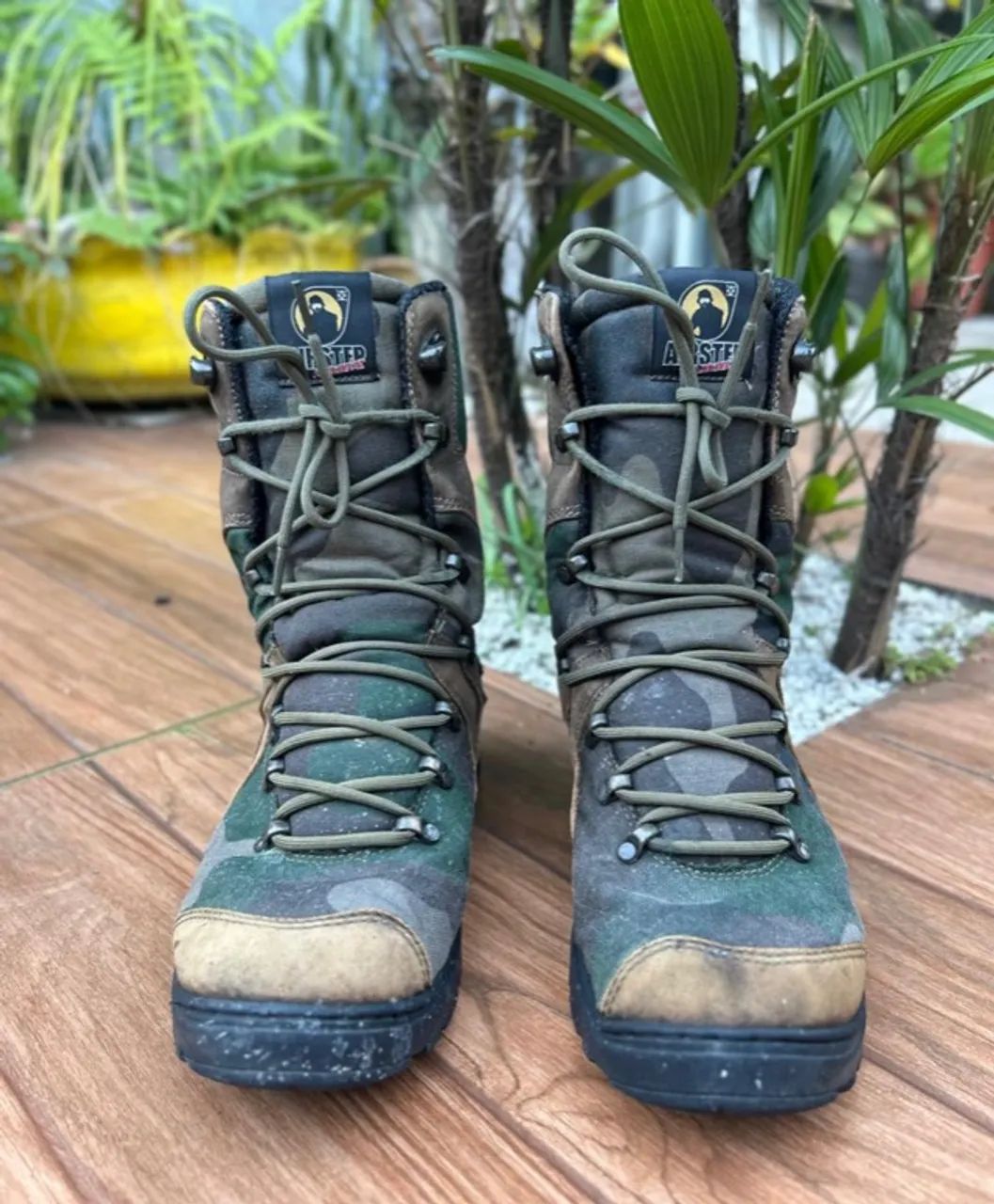 Coturnos Airstep verde e camuflado  - Foto 5