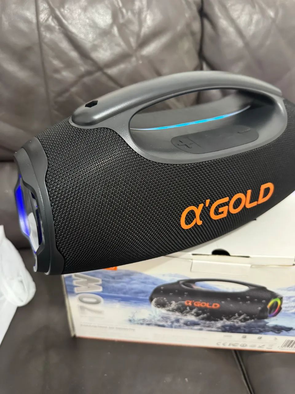 Caixa de som Gold 70 wats Nova Bluetooth 38 cm  - Foto 3
