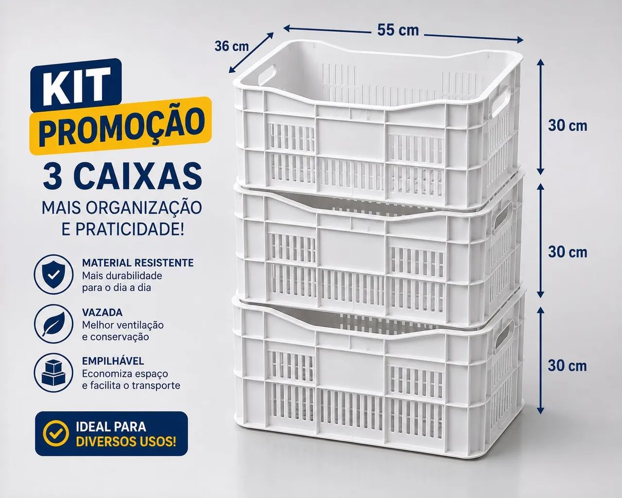 Caixa vasadas multiuso 