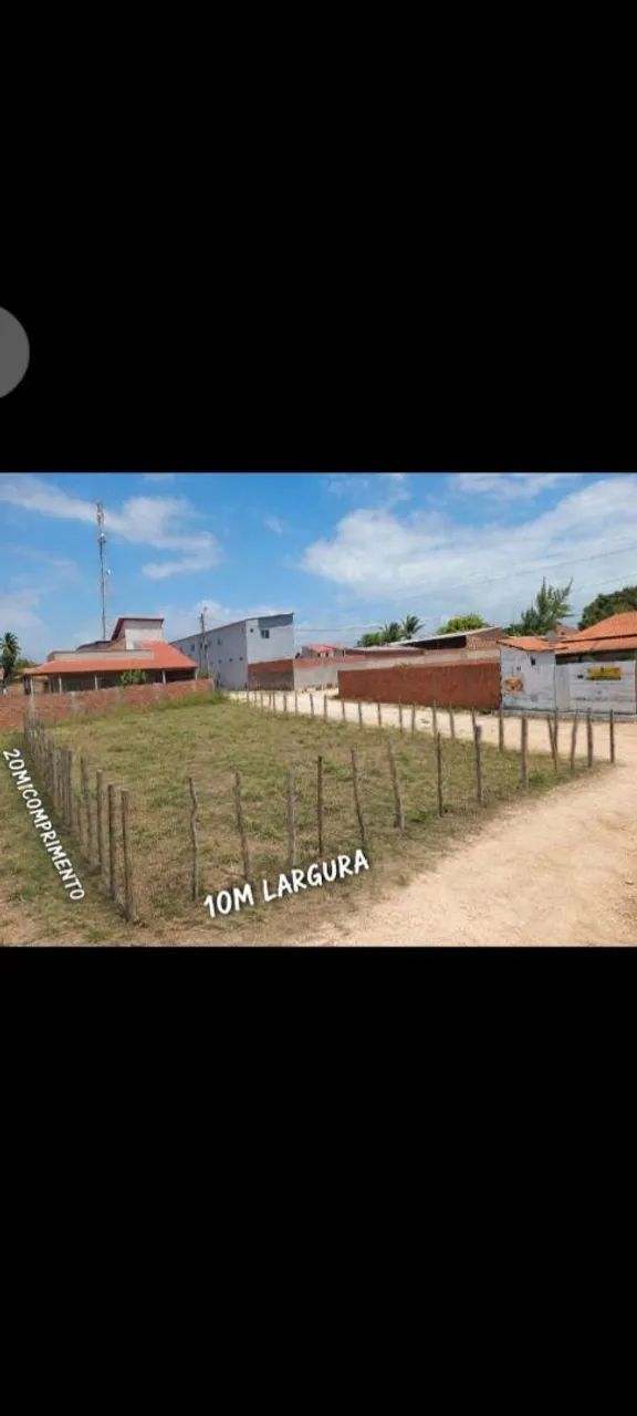 Vendo terreno 10 L X 20 comp no fortim-ce 