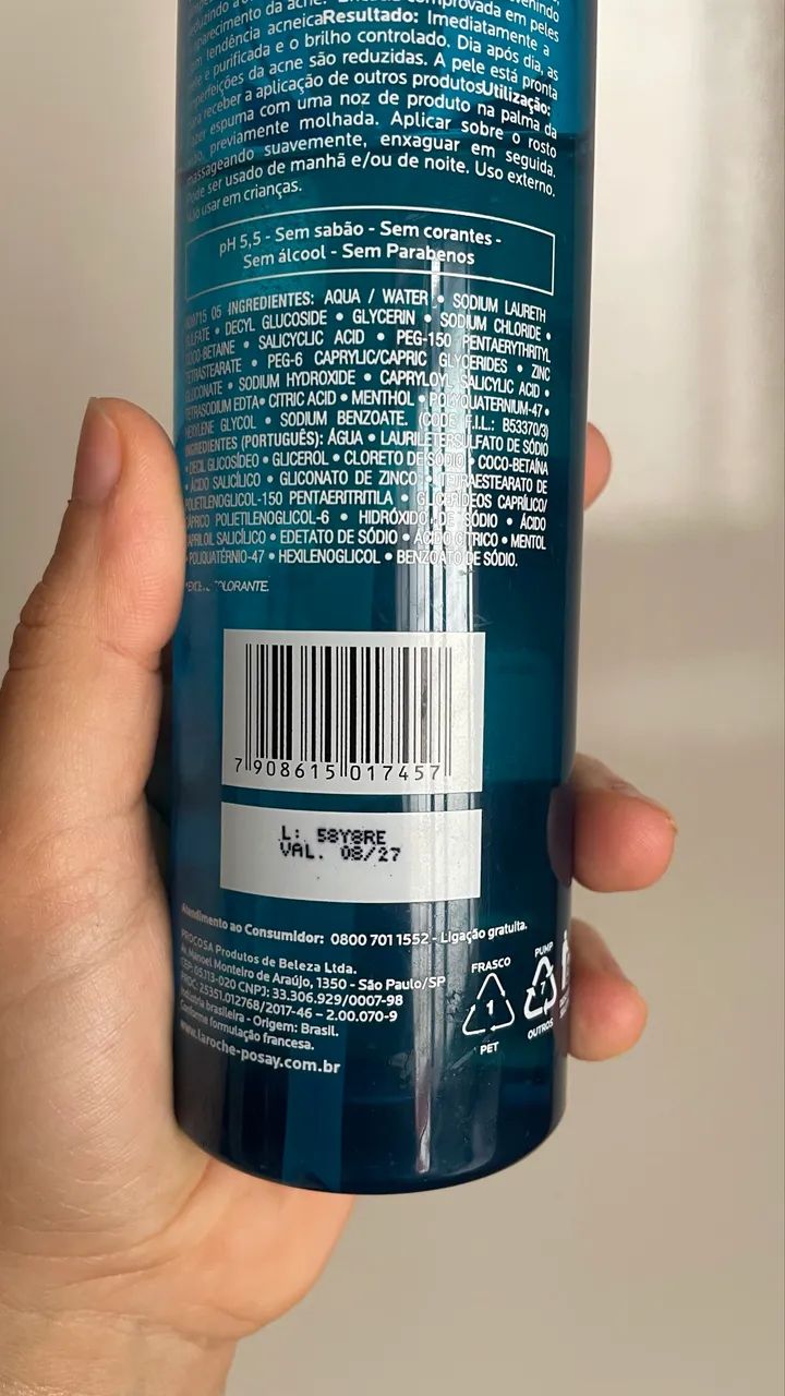 Gel de limpeza la roche posay effaclar conc - Foto 2