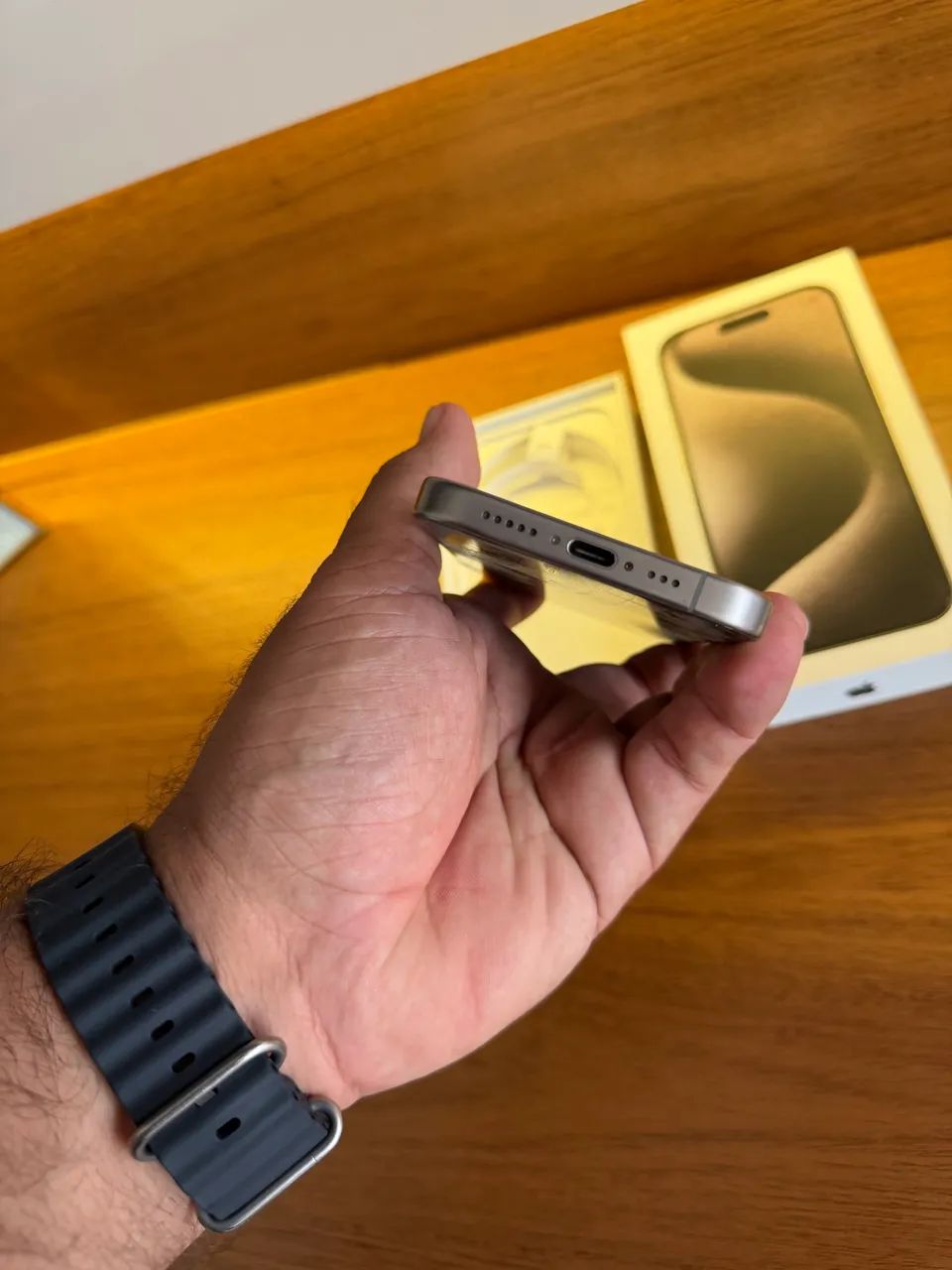 iPhone 15 Pro 256GB Natural - bateria 82% | completo  - Foto 3
