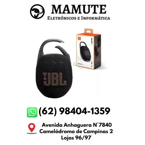 Caixa de Som JBL Clip 5 Bluetooth Original à Prova D'Água