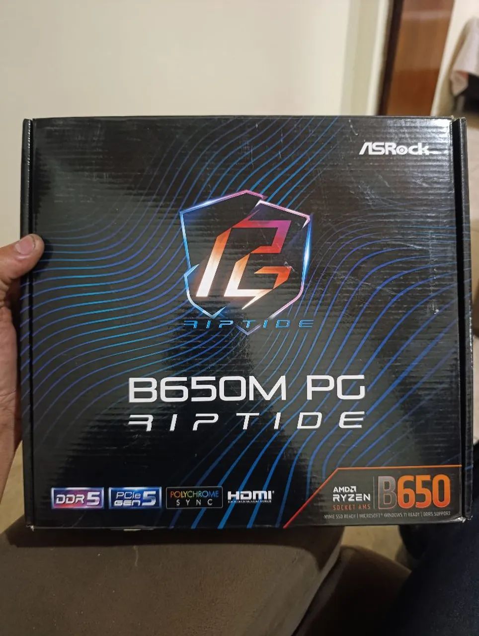Placa Mãe ASROCK B650M PG RIPTID( seminova) - Foto 2