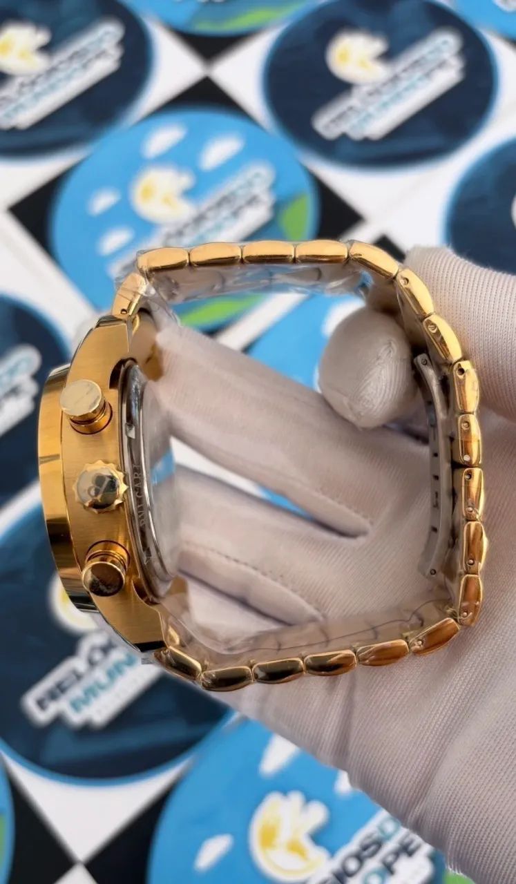 RELÓGIO BVLGARI AUTOMÁTICO - DOURADO - Foto 3