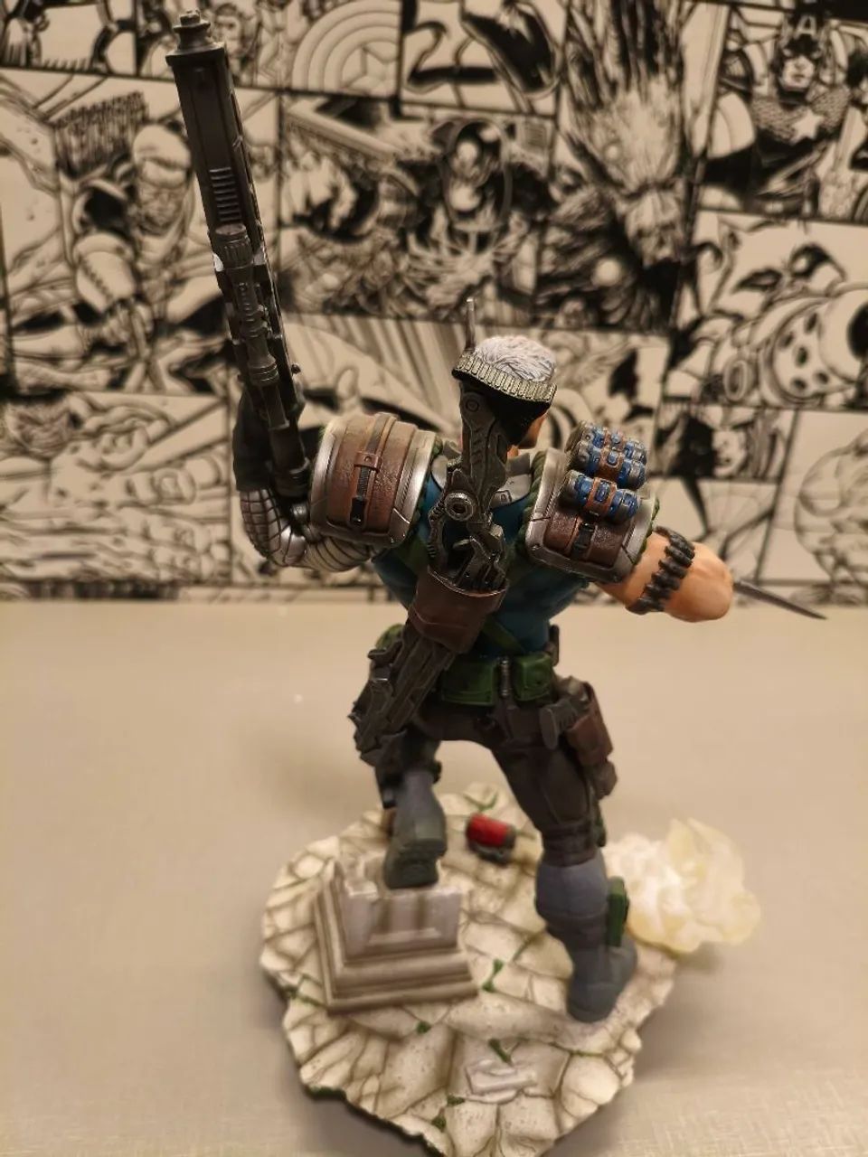 Cable X-Men Marvel Comics Iron Studios BDS ART SCALE exclusivo CCXP - Foto 4