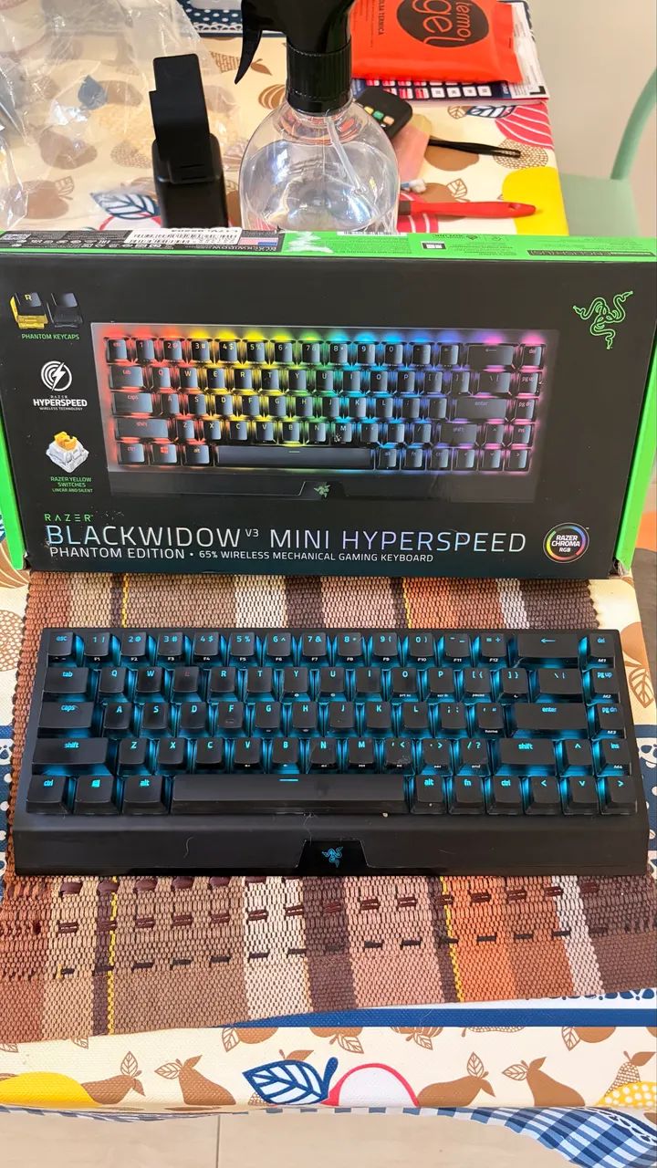 Teclado Razer Blackwidow v3 Mini Hyperspeed (Switch Amarelo) - Foto 2