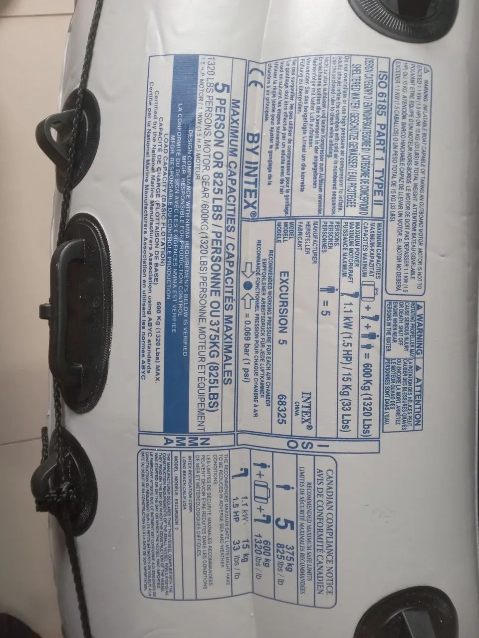 Barco Inflável, leva até 5 pessoas - Foto 3