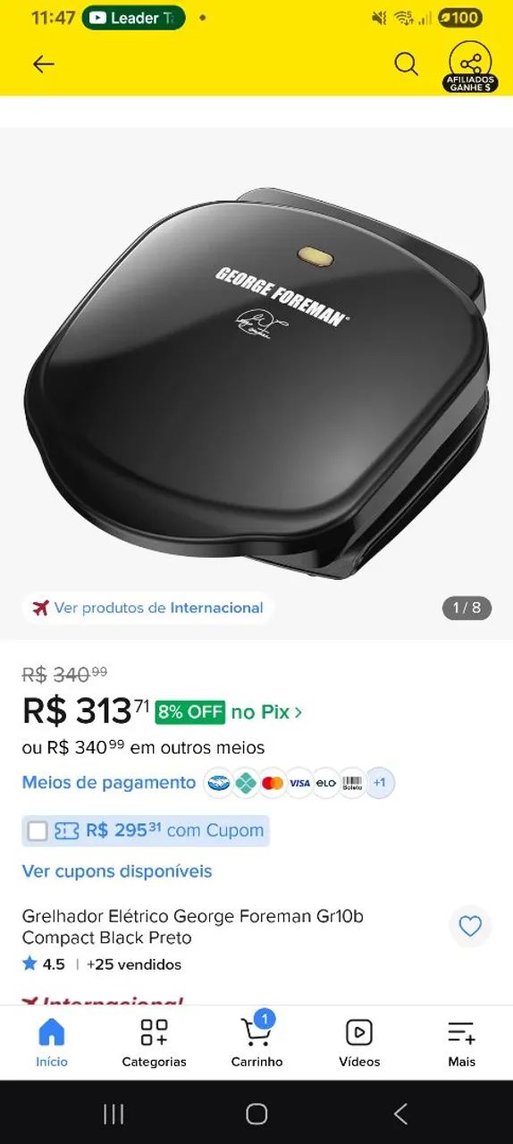 Grill George Foreman e Panini Press - Foto 3