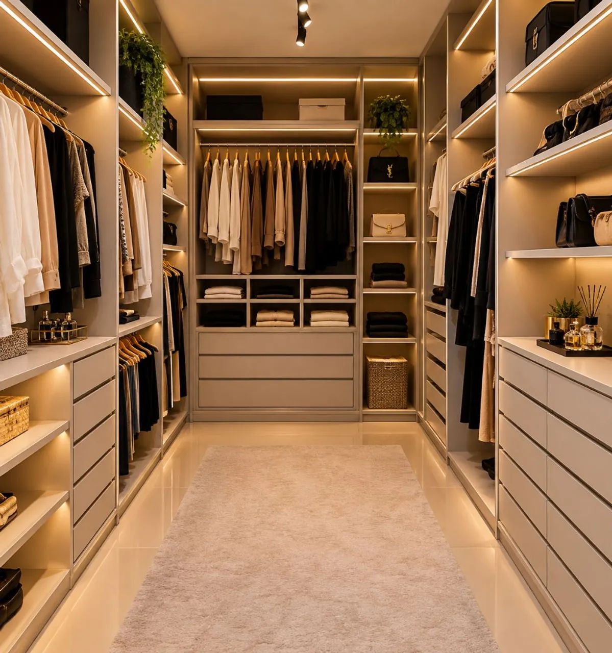Organização de closet e armarios