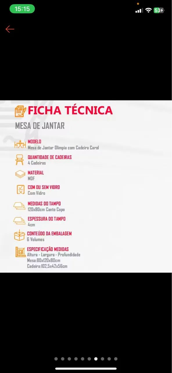 Vendo mesa de 4 cadeiras lacrada - Foto 4