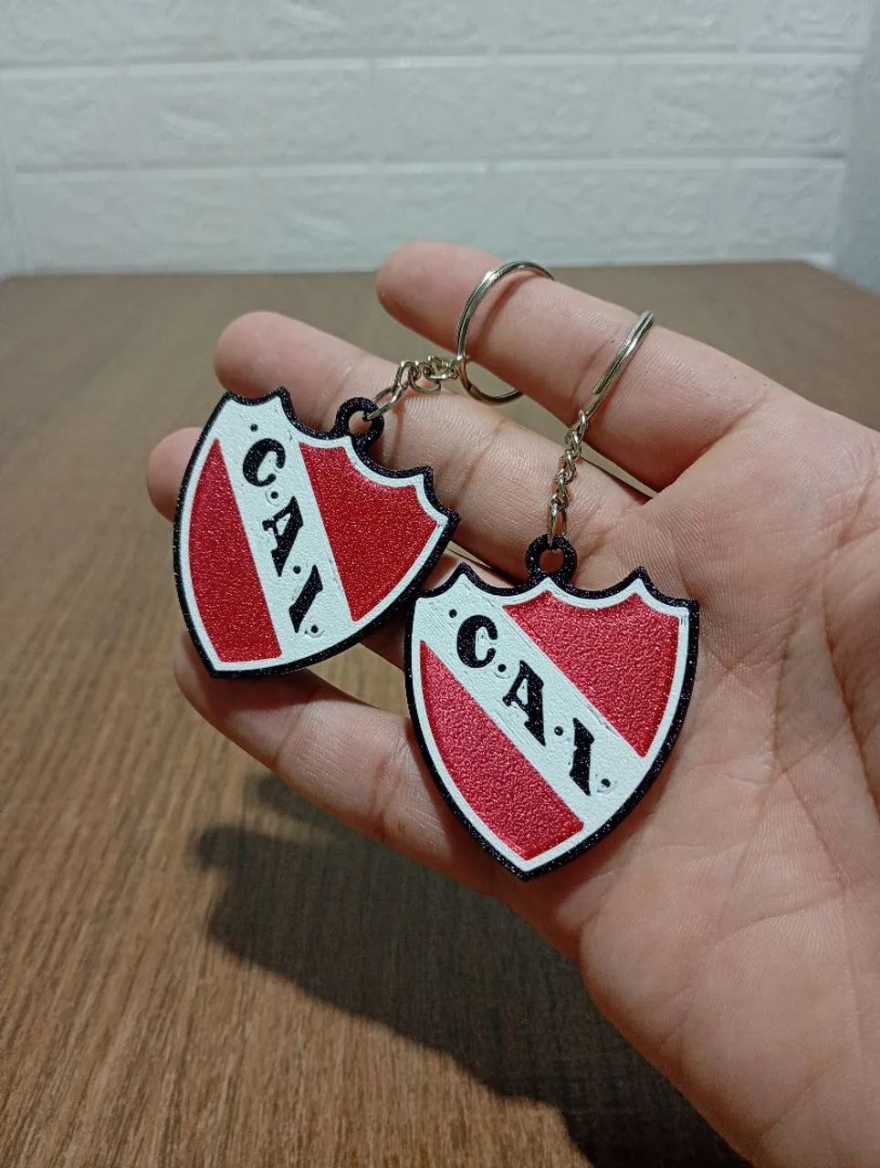 Kit com 2 chaveiros 3d do Independiente da Argentina - Foto 4