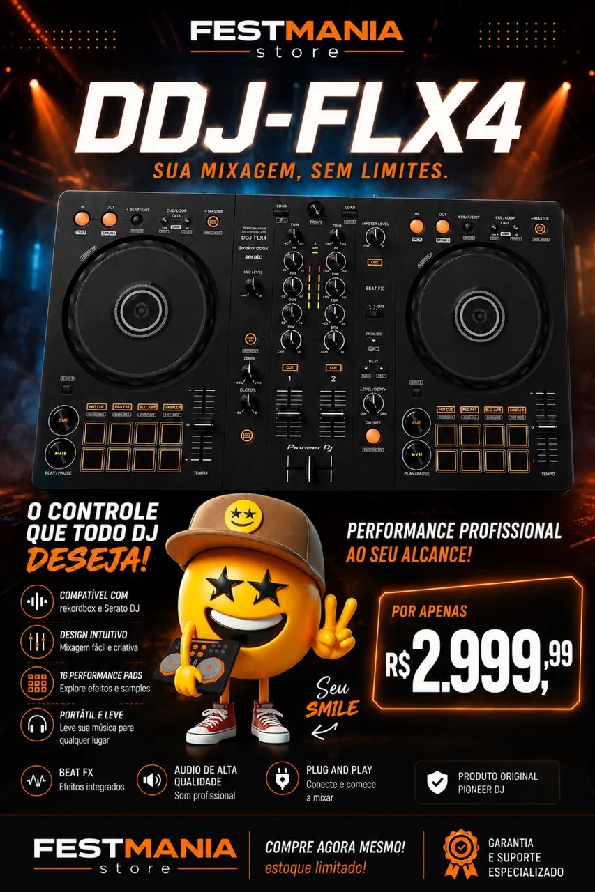 CONTROLADORA DDJ FLX4