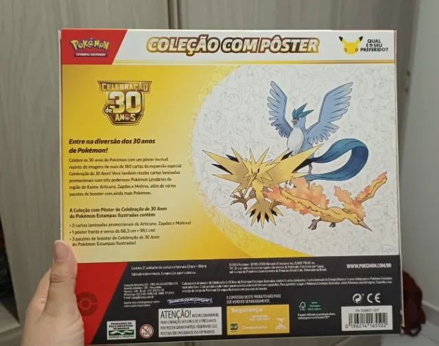 Box - Celebração de 30 Anos Pokémon- Coleção com Pôster - Foto 3