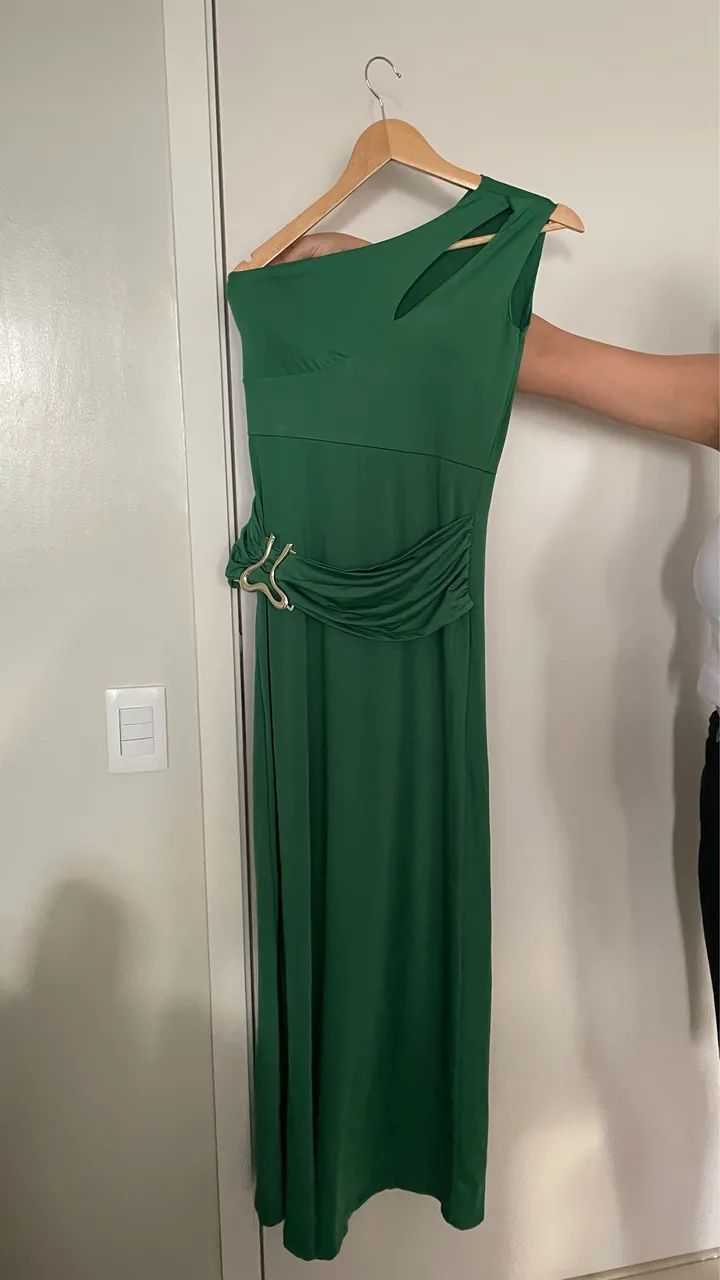 Vestido Longo Verde Elegante - Foto 5