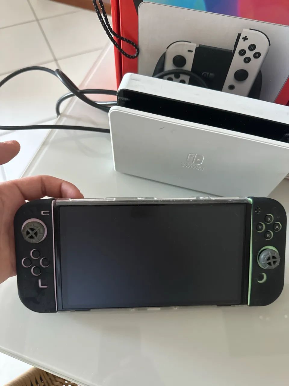 Nintendo Switch OLED Branco + 4 Joy-Cons + Case UGREEN + Acessórios + Caixas - Foto 4