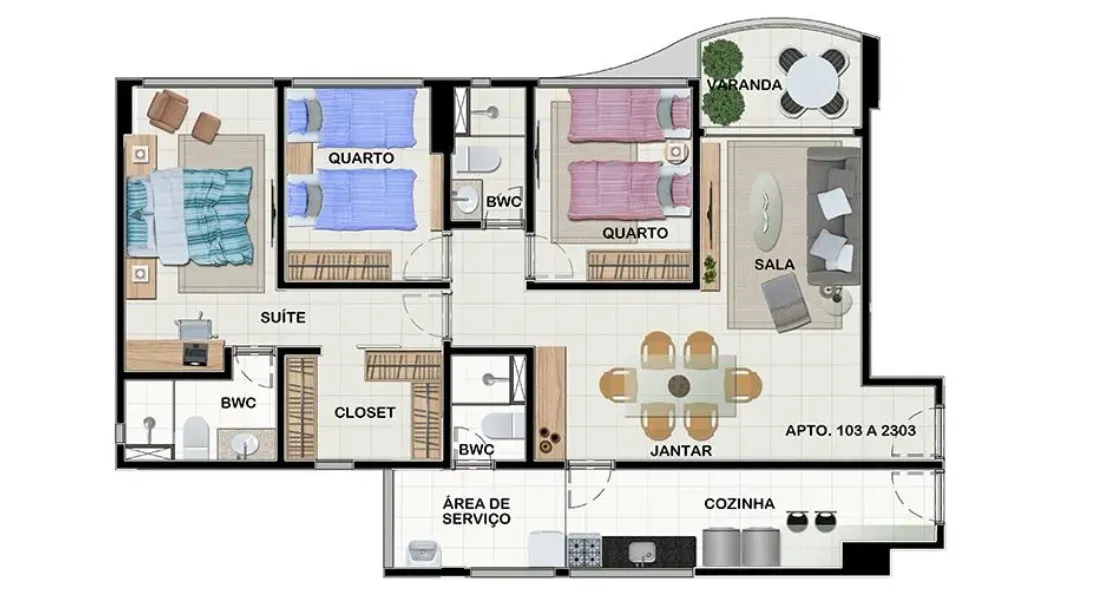 PLANTA 99m²