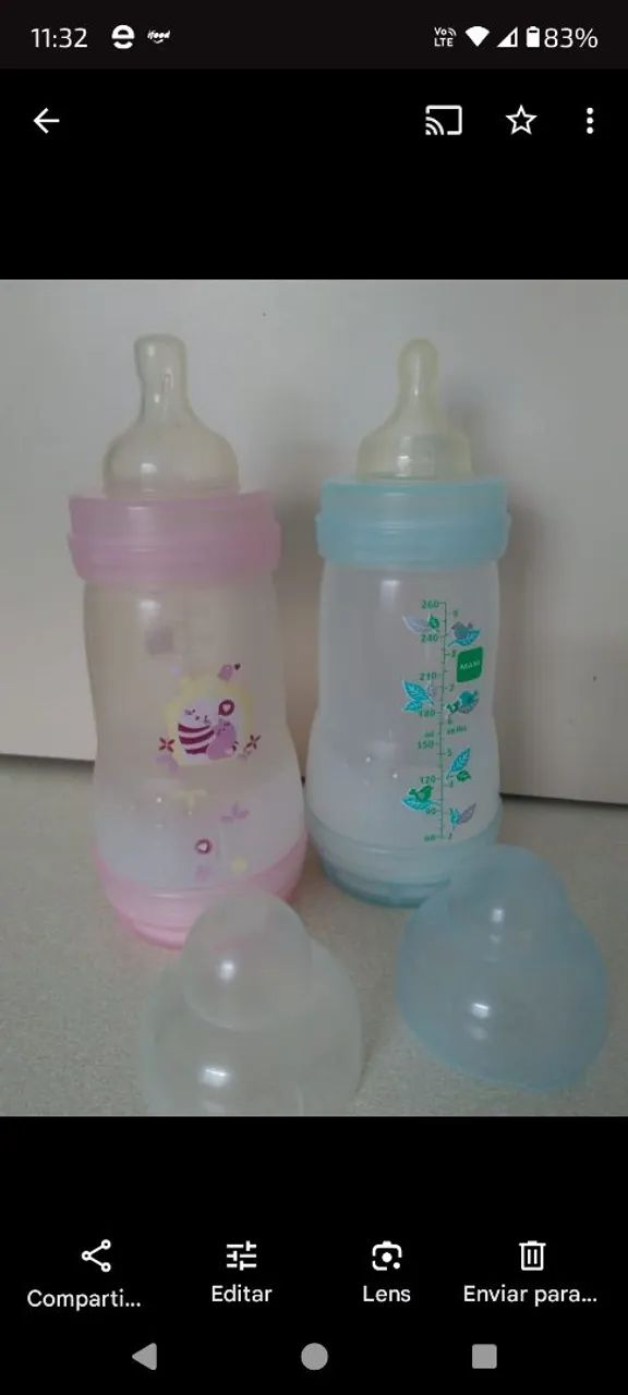 Kit de mamadeiras mam usadas