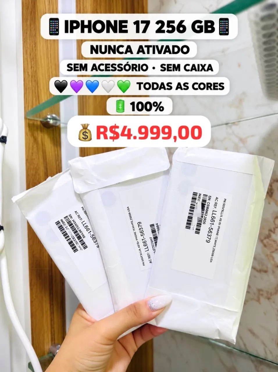 iPhone 17 256GB valor IMPERDÍVEL 