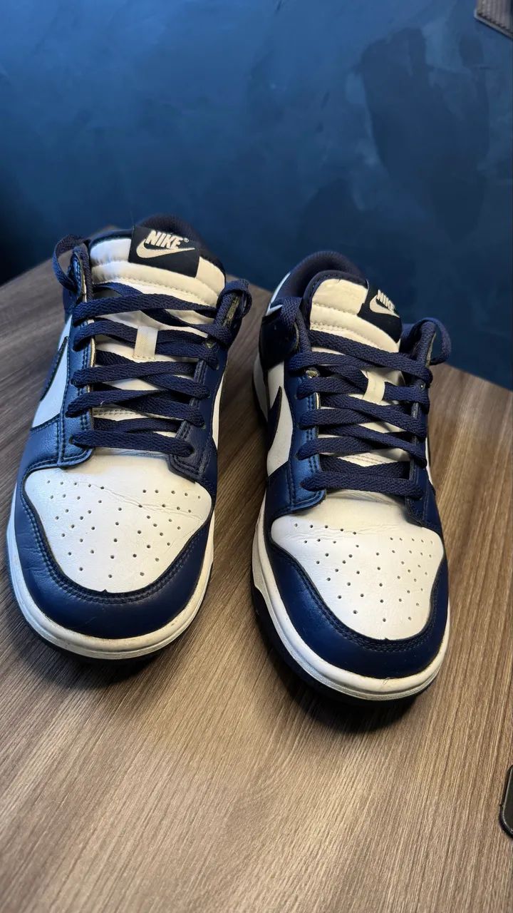 Tênis Nike Original Dunk Low Azul Raro N 40 - Foto 4
