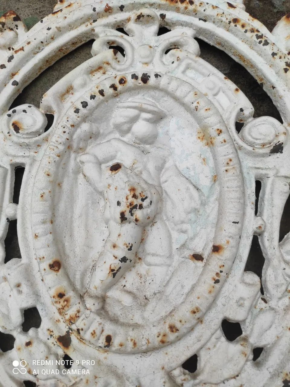 Encostos de cadeira antigos,ferro fundido: - Foto 3