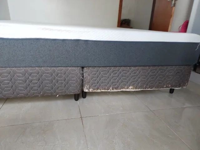 Cama box com Colchão King Emma Original 193x203cm, Ortopédico   - Foto 3