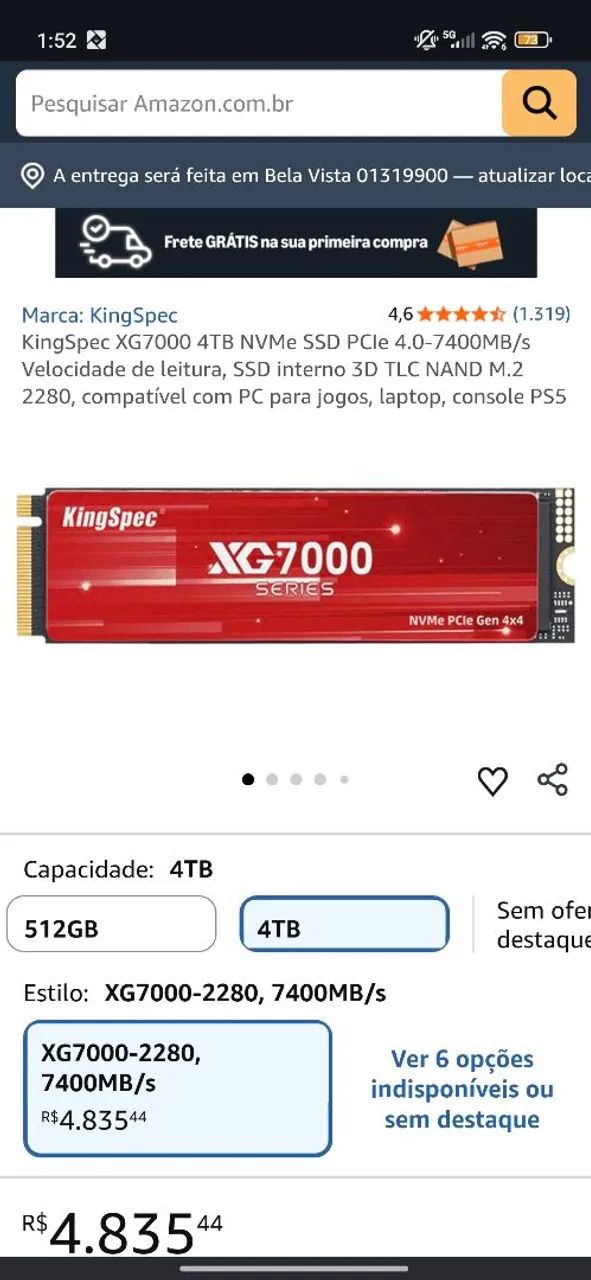 Ssd m.2 4tb  - Foto 2