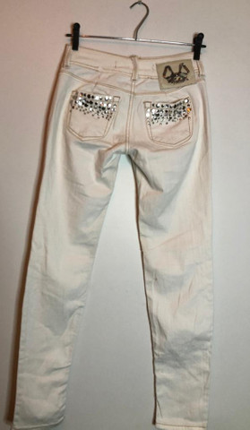 Calça Branca Customizada - Colcci # 38