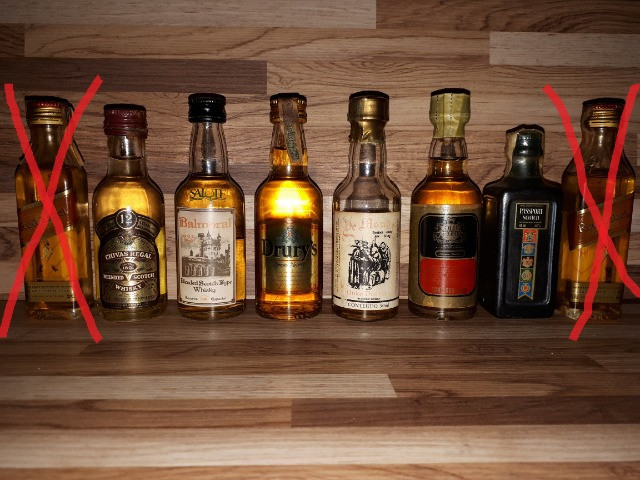 Mini Garrafinhas Colecionáveis de Whisky (Lote)