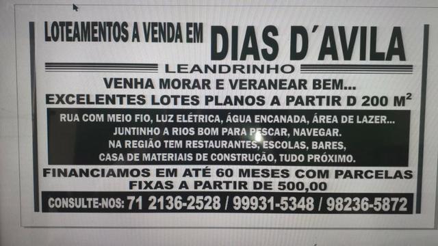 Loteamento a venda em Dias D'ávila