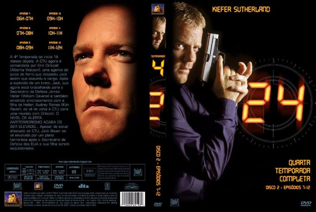 DVD Série: 24 Horas - 1º até 6º Temporada (Cópia)