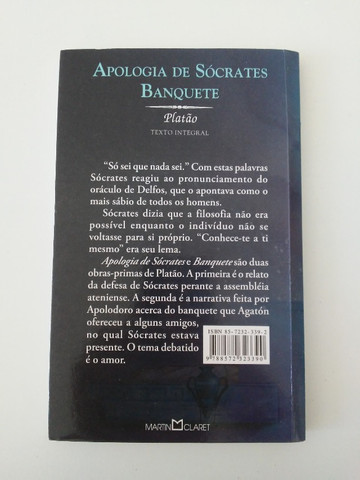 Livro "Apologia de Sócrates Banquete" - Platão - Foto 2