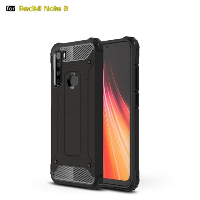 Capa De Celular Anti-impacto Preta Para Xiaomi Redmi Note 8 - Foto 2