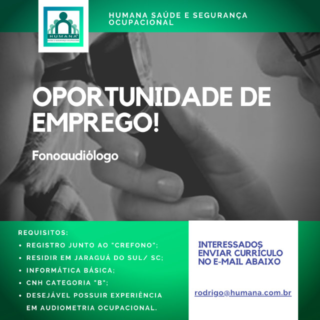 Vaga Fonoaudiólogo