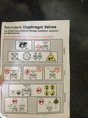 Saunders Válvula diafragma  - Foto 4