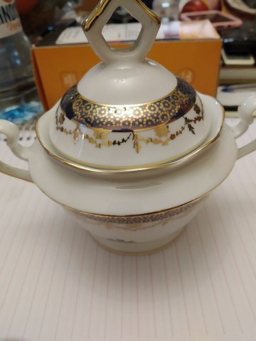 Açucareiro antigo porcelana 