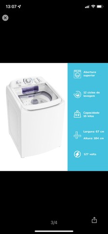 Máquina de lavar 16kg Electrolux turbo - Foto 2
