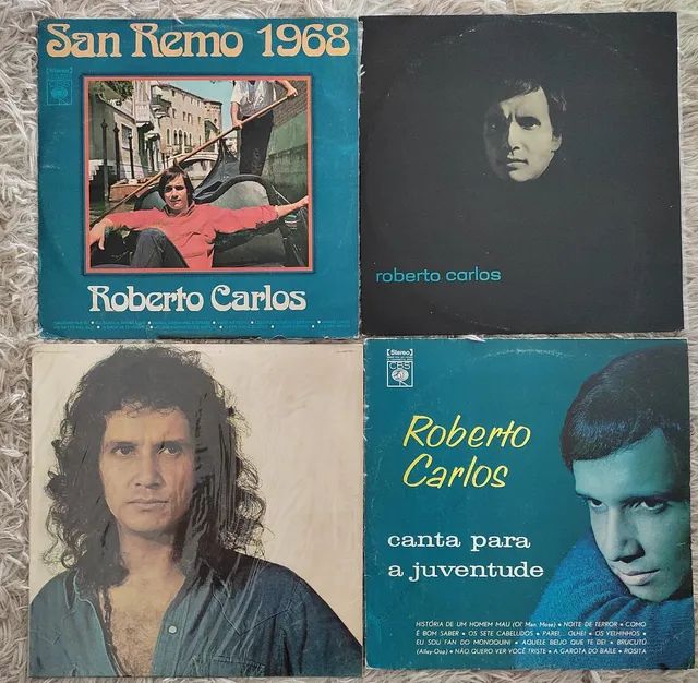 Roberto Carlos - Lote com 20 Discos de Vinil 
