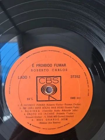 LP raríssimo Roberto Carlos 1ª edição É Proibido Fumar, de 1964 - Foto 3