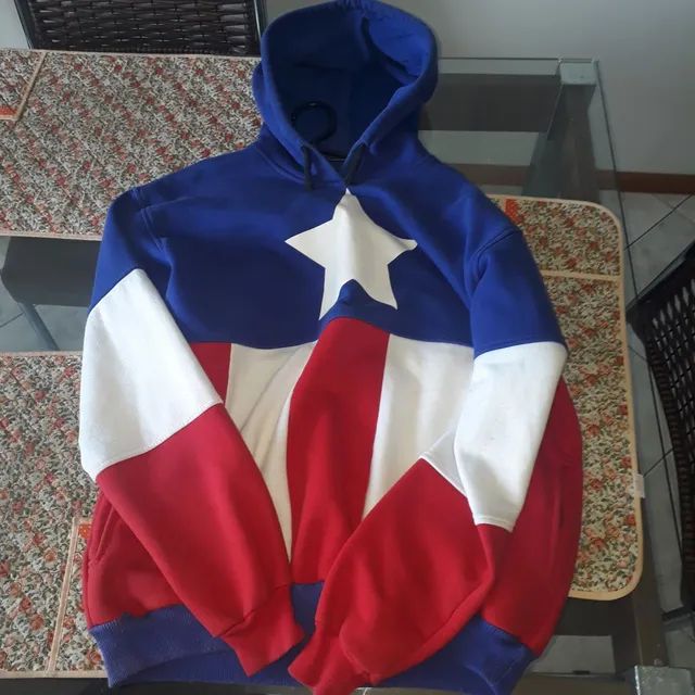 Blusao Marvel Conjunto Moletom Infantil Blusa Moletom Capitao